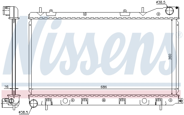 NISSENS 67726 радиатор,...