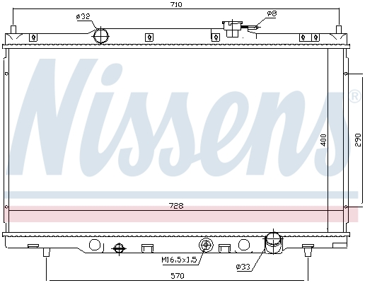 NISSENS 68103 Radiatore,...