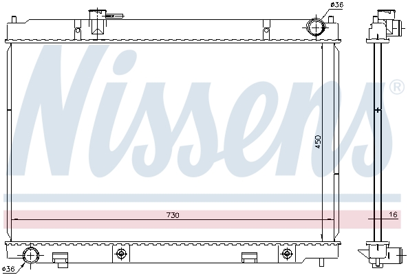 NISSENS 681214 Radiatore,...