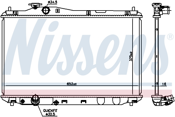 NISSENS 681377 Radiatore,...