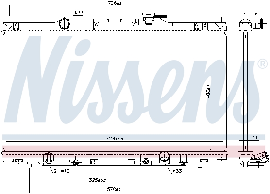 NISSENS 681379 Radiatore,...