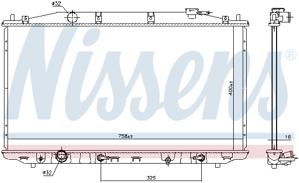 NISSENS 68138 радиатор,...