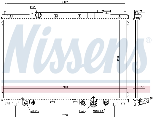 NISSENS 681383 Radiatore,...