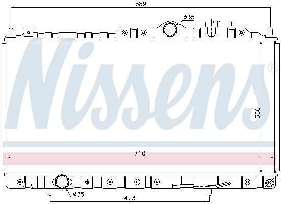 NISSENS 68180 Radiatore,...