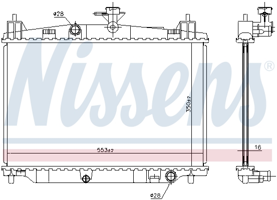 NISSENS 68504 радиатор,...