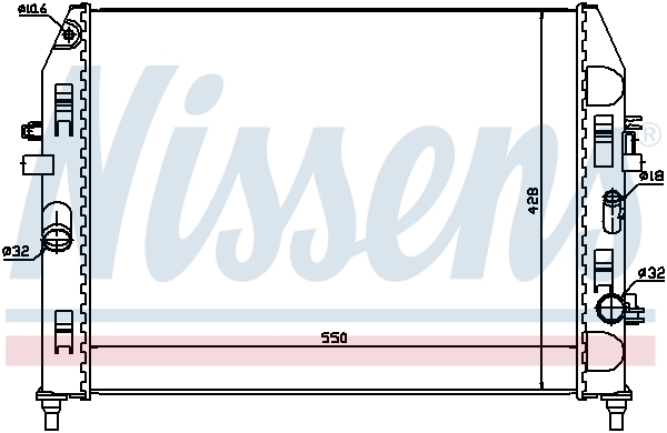 NISSENS 68527 Radiatore,...