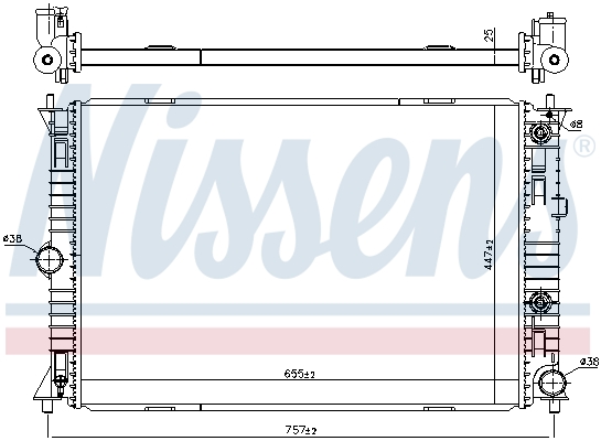 NISSENS 68541 Radiatore,...