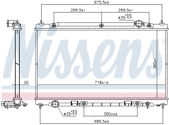 NISSENS 686805 Radiator,...