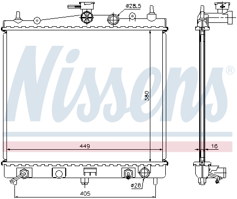 NISSENS 68700A Radiatore,...