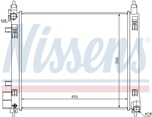 NISSENS 68720 радиатор,...