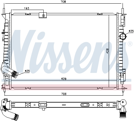 NISSENS 68733 радиатор,...