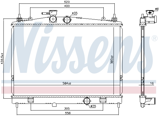 NISSENS 68735 радиатор,...