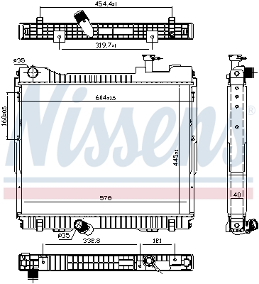 NISSENS 68742 Radiatore,...