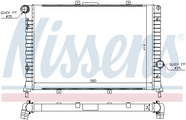 NISSENS 68804 радиатор,...