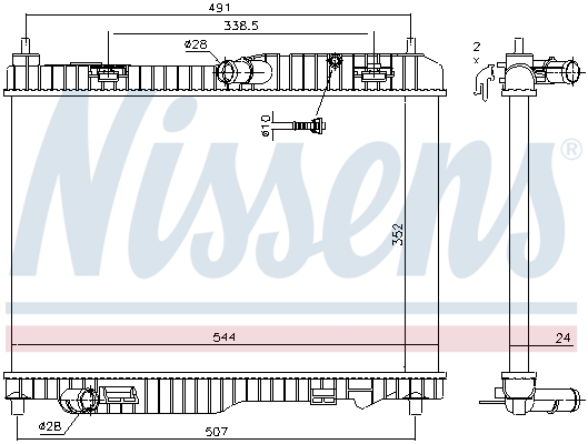 NISSENS 69233 радиатор,...