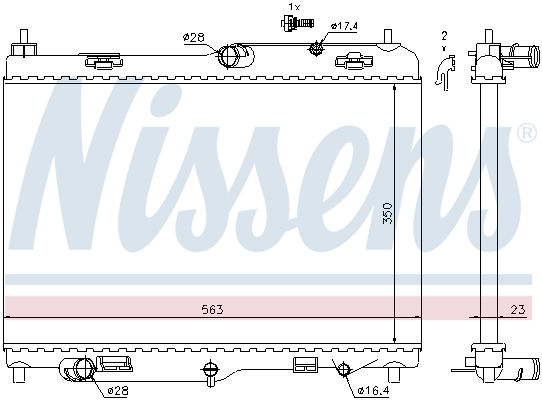 NISSENS 69234 Radiatore,...