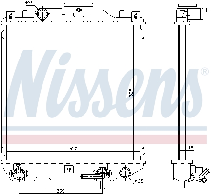 NISSENS 69405 Radiatore,...