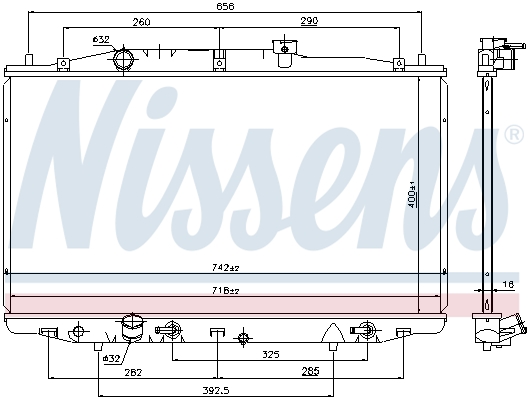 NISSENS 69475 Radiatore,...