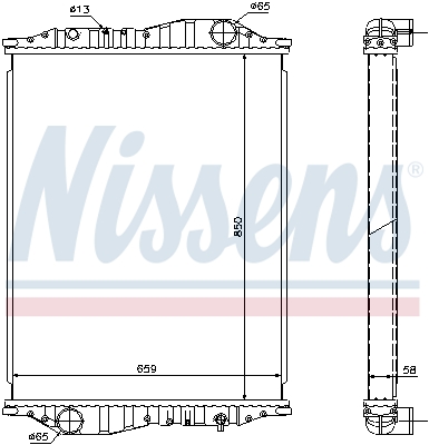 NISSENS 69600A Radiatore,...