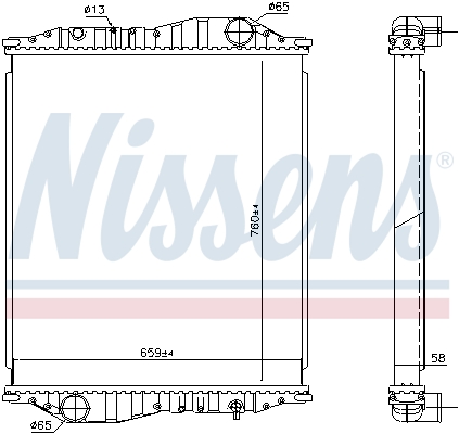 NISSENS 69602A радиатор,...