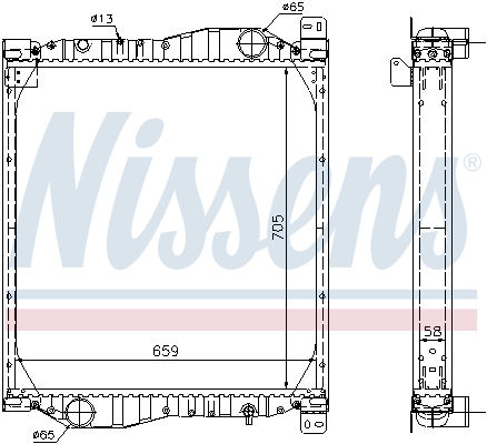 NISSENS 69606A радиатор,...