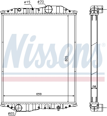 NISSENS 696090 радиатор,...