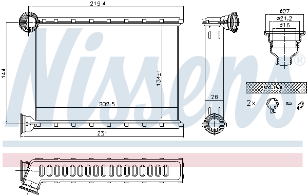 NISSENS 707079 ** FIRST FIT...