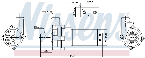 NISSENS 831050 Pompa...