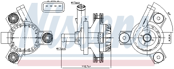 NISSENS 831058 Pompa...
