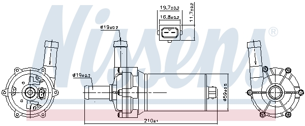 NISSENS 831082 Pompa...