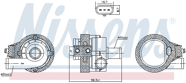 NISSENS 831091 ** FIRST FIT...