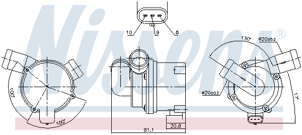 NISSENS 831120 Pompa...