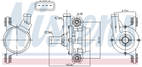 NISSENS 831385 Pompa...