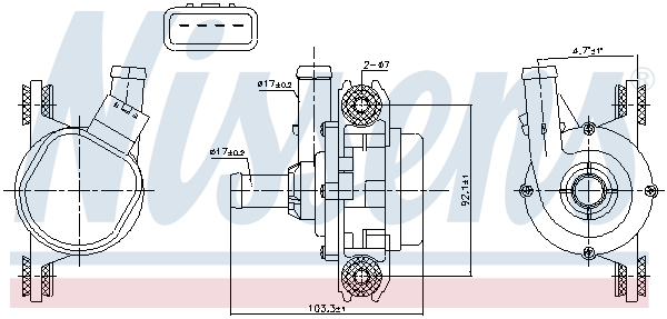 NISSENS 831388 Pompa...