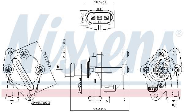 NISSENS 832116 Water Pump,...