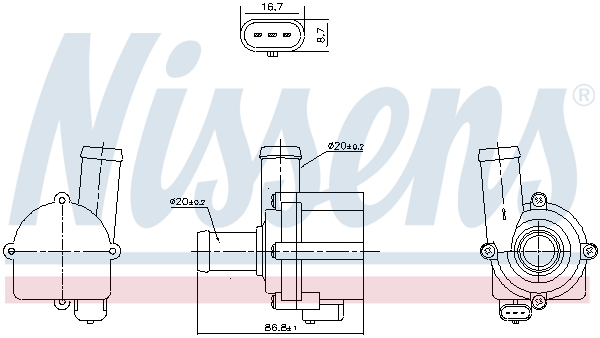 NISSENS 832121 Pompa...