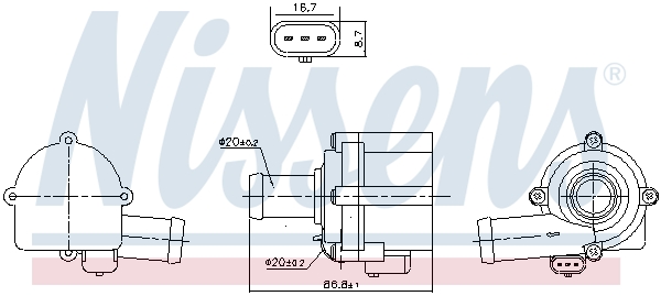 NISSENS 832152 Pompa...