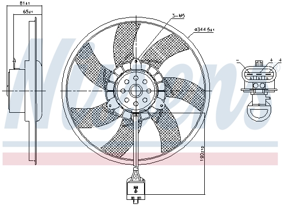 NISSENS 850061 вентилатор,...