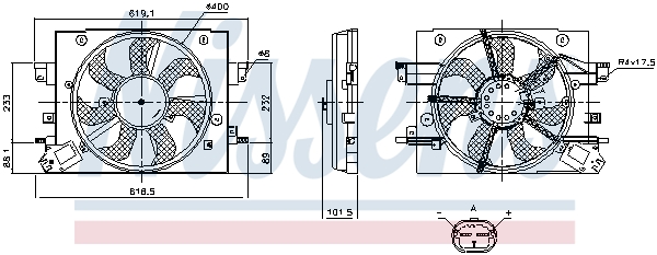 NISSENS 850110 Fan, engine...