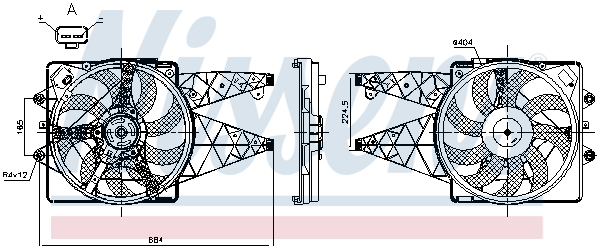 NISSENS 850114 Fan, engine...