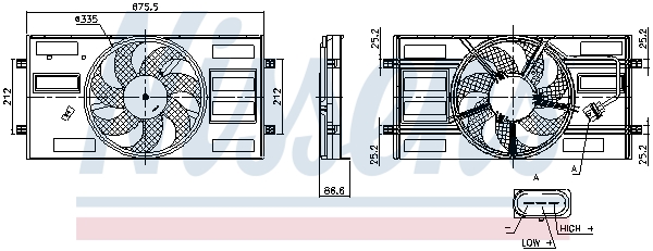 NISSENS 850148 Fan, engine...