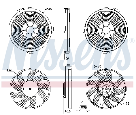 NISSENS 850149 Fan, engine...