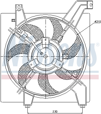 NISSENS 85034 вентилатор,...