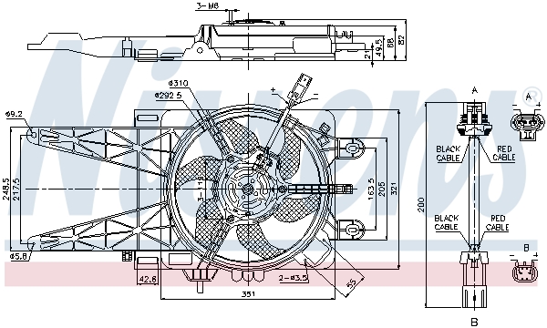 NISSENS 85051 вентилатор,...