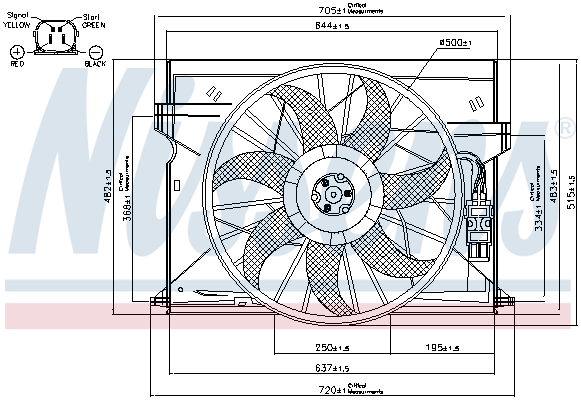 NISSENS 85077 Fan, engine...