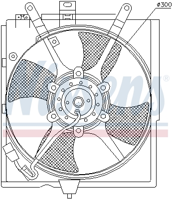 NISSENS 85298 вентилатор,...