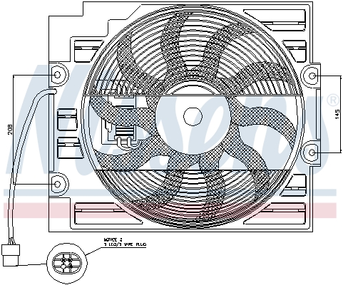 NISSENS 85422 Fan, engine...