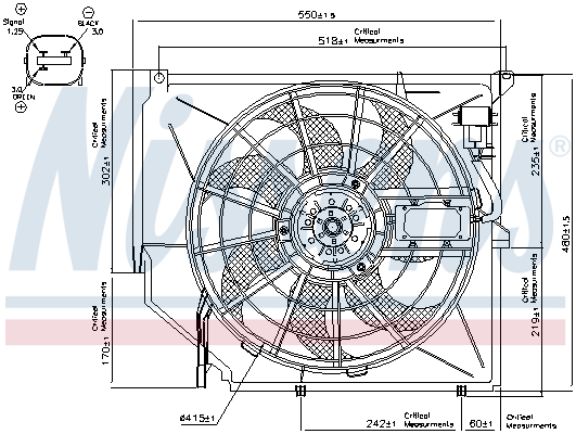 NISSENS 85649 Fan, engine...
