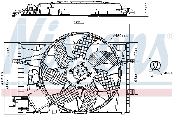NISSENS 85656 Fan, engine...