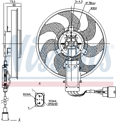 NISSENS 85730 вентилатор,...